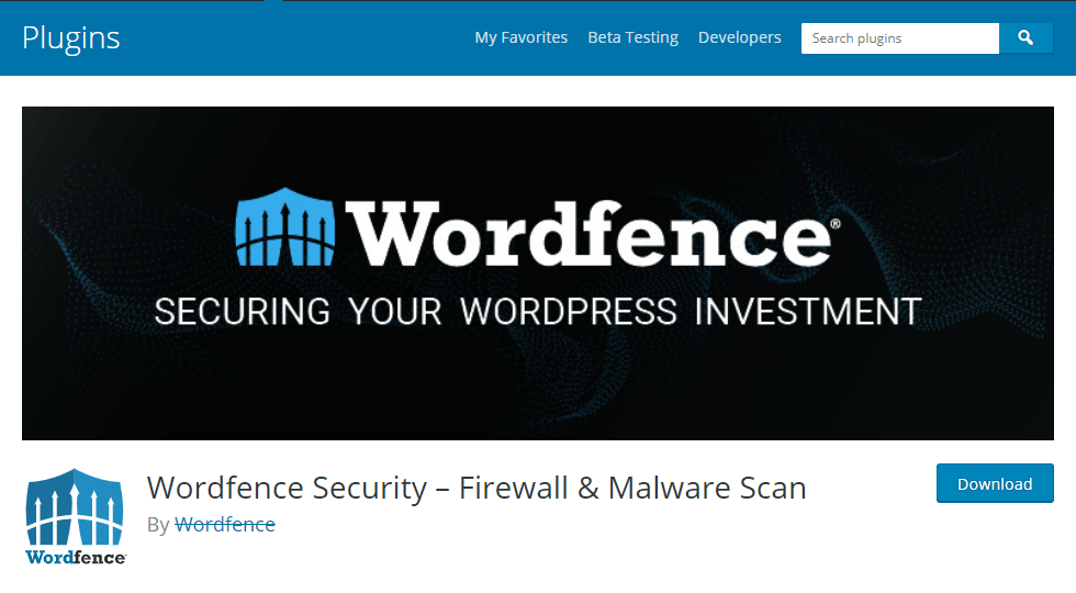 WordPress安全插件推薦Wordfence Security